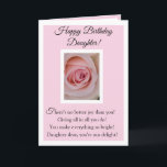 Happy Birthday Daughter Card Karte<br><div class="desc">Happy Birthday Tochter</div>