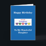 Happy Birthday Daughter - GH-Karte Karte<br><div class="desc">Christliche Geburtstagskarte für Tochter! Enthält die Schrift (Nummern 6:24-26 NKJV) und Text im Inneren!</div>