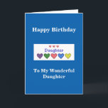 Happy Birthday Daughter - GH-Karte Karte<br><div class="desc">Christliche Geburtstagskarte für Tochter! Enthält die Schrift (Nummern 6:24-26 NKJV) und Text im Inneren!</div>