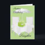 Happy Birthday Daughter Karte<br><div class="desc">Grußkarte für eine Tochter.</div>