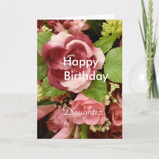 Happy Birthday Daughter Karte (Vorderseite)