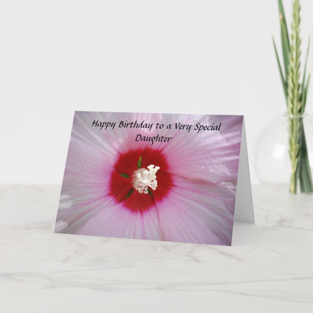 Happy Birthday Daughter Karte (Vorderseite)