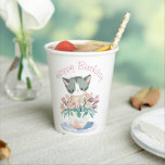 Happy Birthday Daughter | Niedlicher Kittname Pappbecher<br><div class="desc">Ein niedliches Kätzchen,  das in einem Topf Blume sitzt,  wird auf diesen Papiertassen vorgestellt. Ihre Tochter und ihre Freunde werden diese niedlichen Katzenkuchen trinken Liebe. Um den Text zu bearbeiten,  klicken Sie auf die Schaltfläche Personalisieren. Dieses Design enthält A.I.</div>
