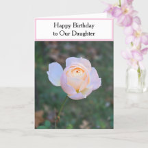 Happy Birthday Daughter Pastel Pink Roses