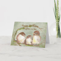 Happy Birthday Daughter-Schwager-Vogelfamilie