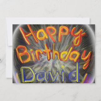 Happy Birthday David 2014 Einladung