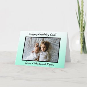 Happy Birthday Day Vater Personalisierte Fotokarte Karte