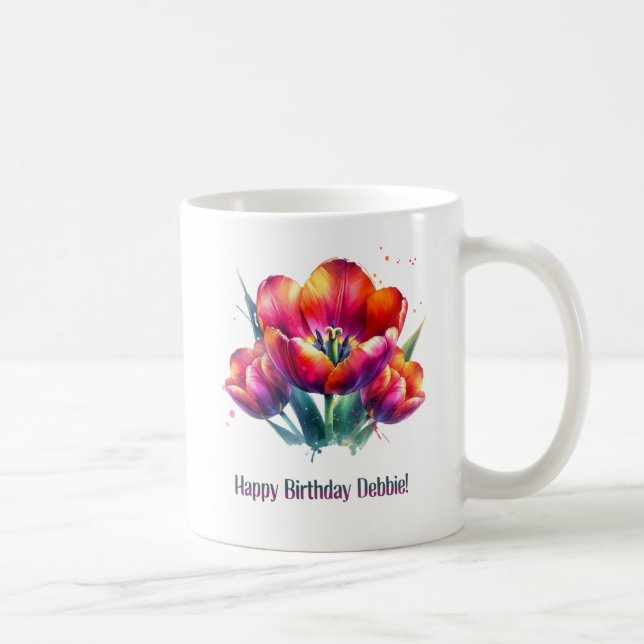 Happy Birthday Debbie Kaffeetasse (Rechts)