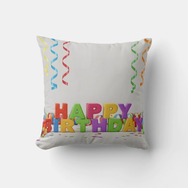 Happy Birthday decoration Kissen (Vorderseite)