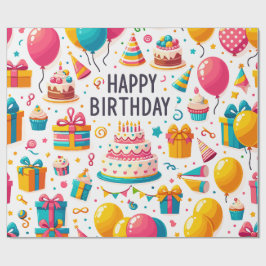 Happy Birthday Design 1 Geschenkpapier