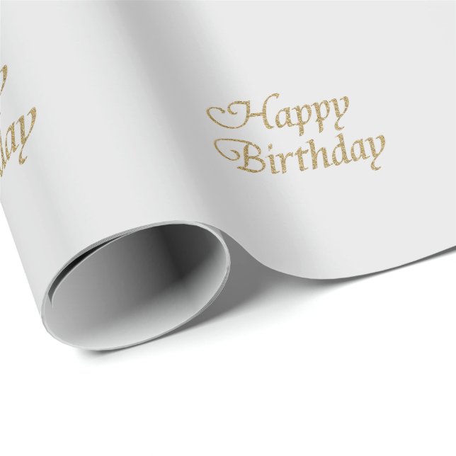 Happy Birthday Design Geschenkpapier (Rolleneckpunkt)