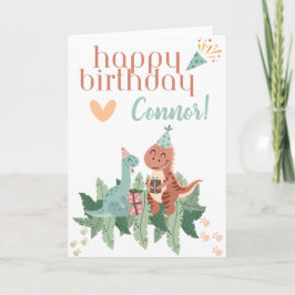 Happy Birthday | Dinosaurierkarte Karte