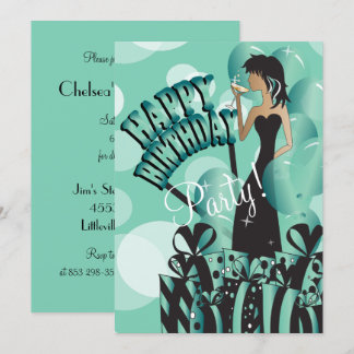 Happy Birthday Diva Girl| DIREKT| Jade Einladung