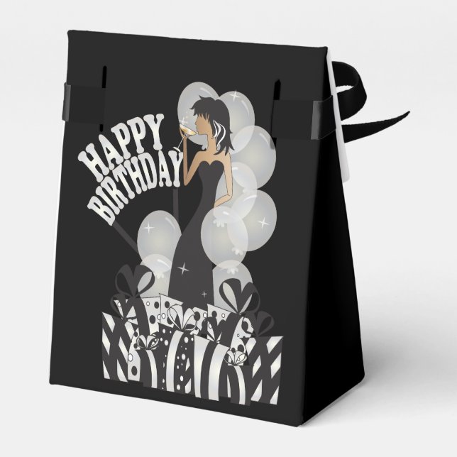 Happy Birthday Diva Girl | DIY Name | weiß Geschenkschachtel (Rückseite)