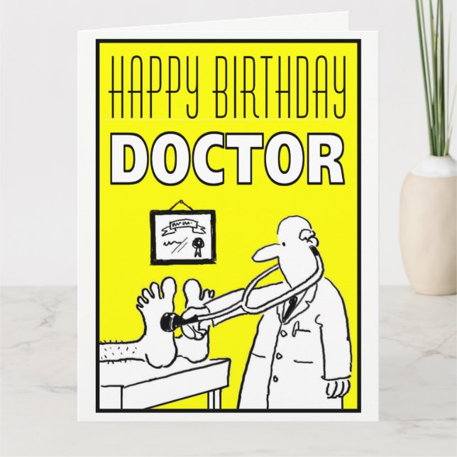 Happy Birthday Doctor Card to Personalize Inside Karte (Vorderseite)