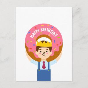 Happy Birthday donut Postkarte