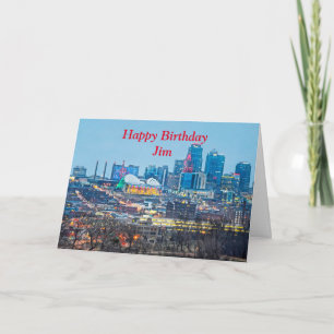 Happy Birthday Downtown Kansas City Holiday Lights Karte
