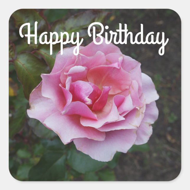Happy Birthday Duet Rose #2 Stickers (Vorderseite)