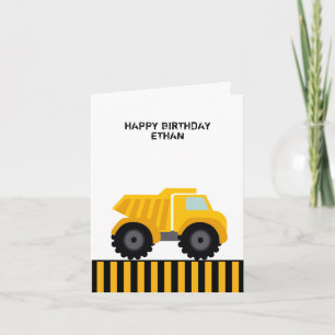 Happy Birthday Dump Truck Erste Karte