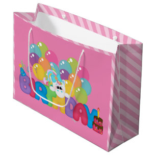 Happy Birthday Einhorn große Geschenktüte Mädchen
