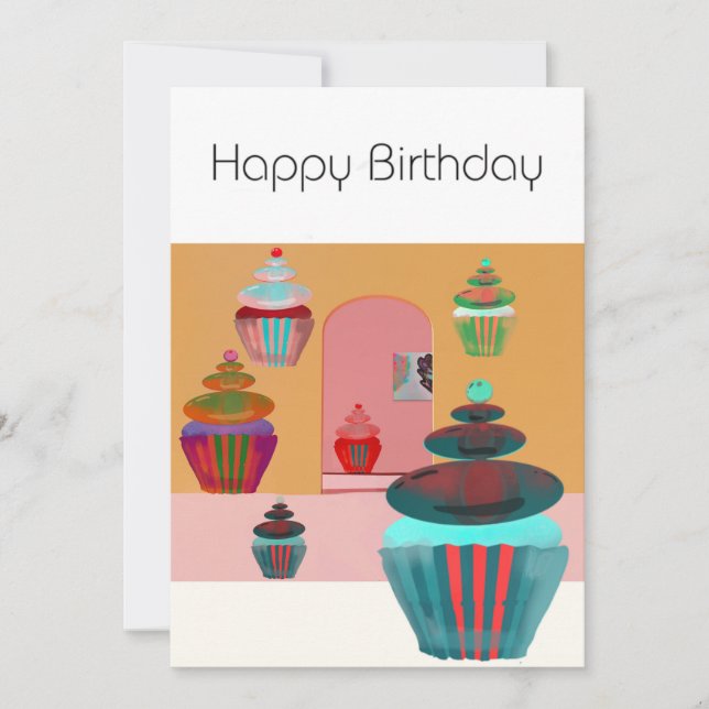 Happy Birthday Einladung (Vorderseite)