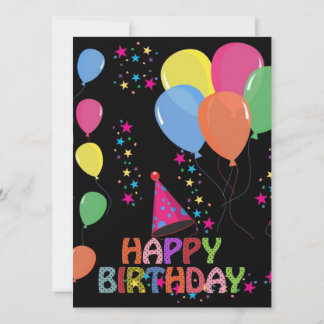 Happy Birthday Einladungskarte