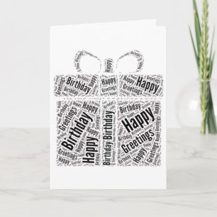 Happy Birthday Elegante Fun Card Karte