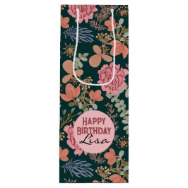Happy Birthday elegante Rosé Wein Geschenktüte Für Weinflaschen