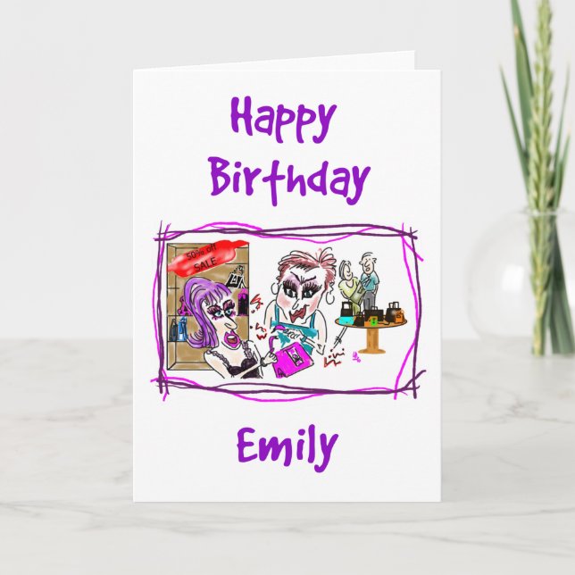 Happy Birthday - Emily Karte (Vorderseite)