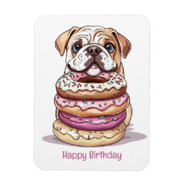 Happy Birthday English Bulldogs Magnet