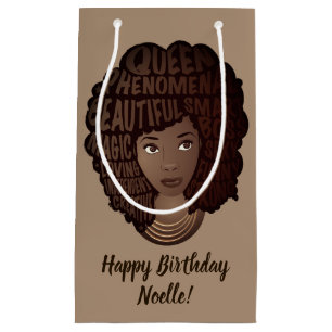 Happy Birthday ermutigen Schwarze Frauen Licht bra Kleine Geschenktüte