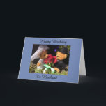 Happy Birthday ex Ehemannkarte Karte<br><div class="desc">Happy Birthday Ex Ehemannskarte mit Foto von zwei niedlichen kleinen Teddy mit rote Rosen</div>