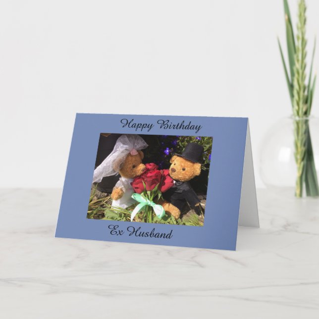 Happy Birthday ex Ehemannkarte Karte (Vorderseite)