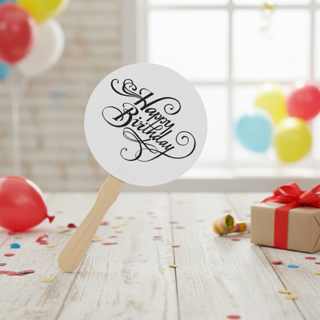 Happy Birthday Fächer (Happy Birthday Hand Fan)