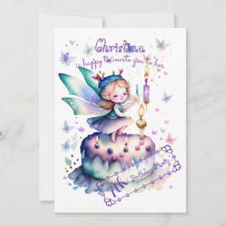 Happy Birthday Fairy 01 Einladung
