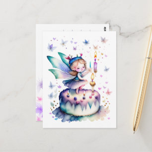 Happy Birthday Fairy 01 Postkarte