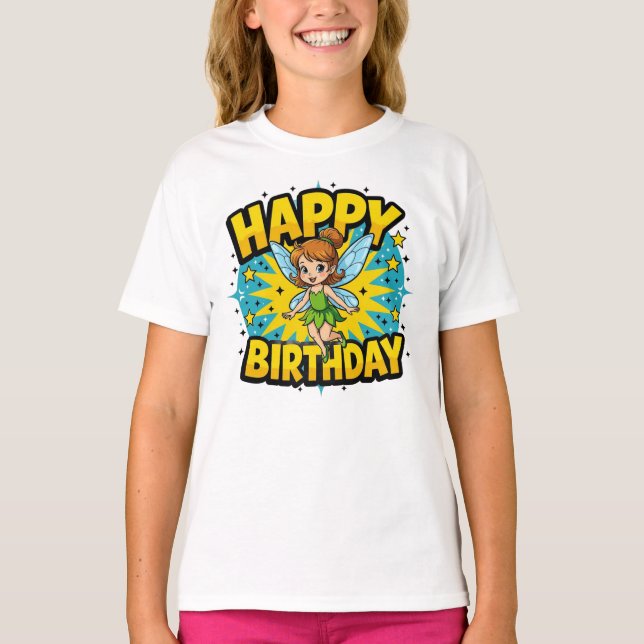 Happy Birthday Fairy T-Shirt (Vorderseite)