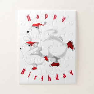 Happy Birthday Family Bears Jigsaw Puzzle Geschenk