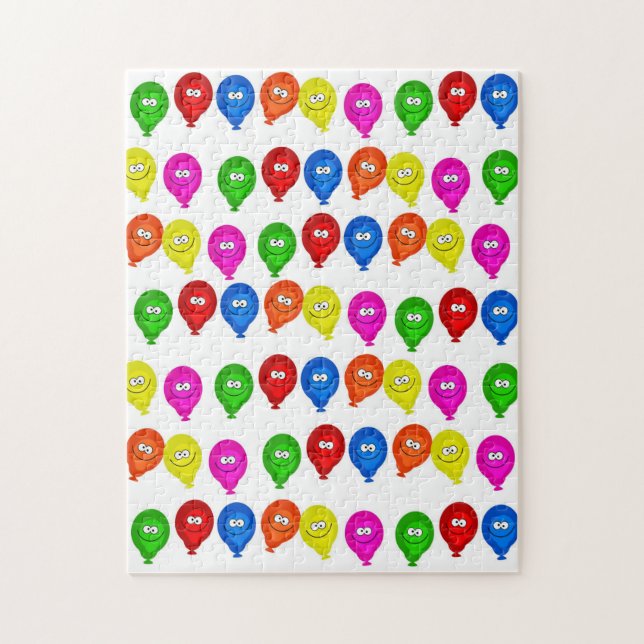 Happy Birthday farbenfrohe Balloons (Vertikal)