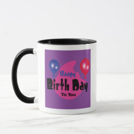 Happy Birthday – Farbige Party-Feiergestaltung Tasse