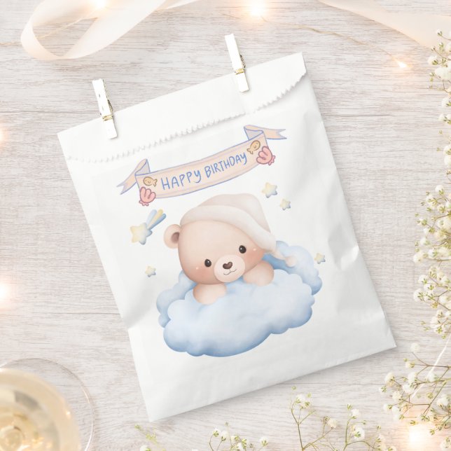 Happy Birthday Favor Bags Geschenktütchen (Ausgeschnitten)