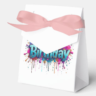 Happy Birthday Favor Boxes Geschenkschachtel