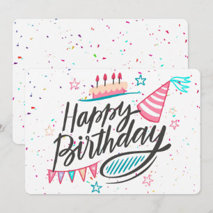 Happy Birthday Feiertagskarte
