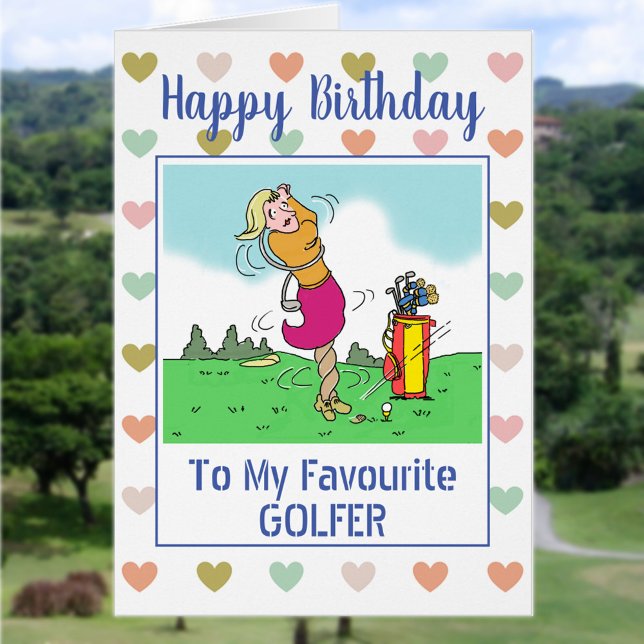 Happy Birthday Female Golfer (Von Creator hochgeladen)