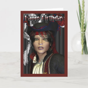 Happy Birthday Female Pirate Karte
