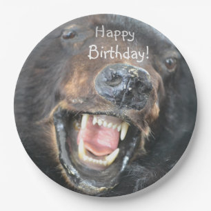 Happy Birthday Ferocious Bär Pappteller