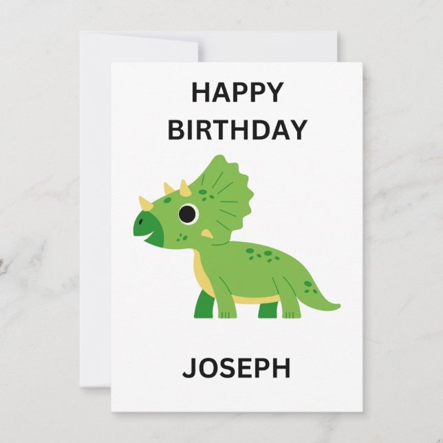 HAPPY BIRTHDAY Flat Card (Vorderseite)