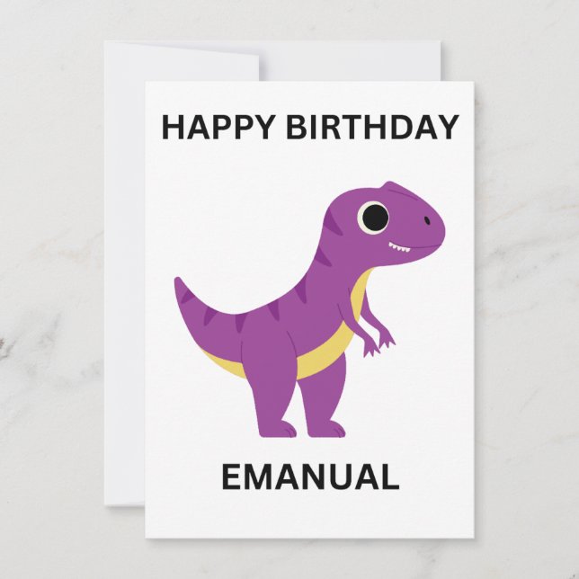 HAPPY BIRTHDAY Flat Card (Vorderseite)