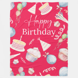 Happy Birthday Fleecedecke