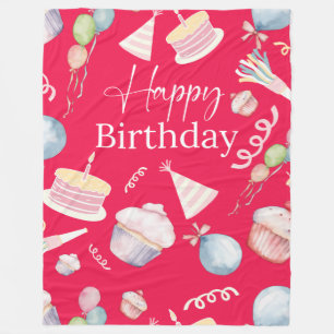 Happy Birthday Fleecedecke